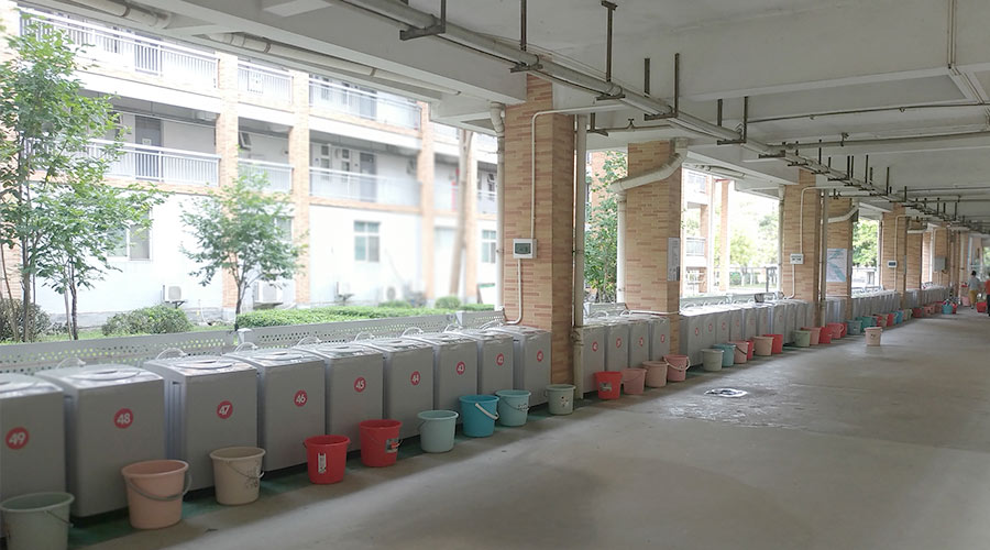 好評度高！江門(mén)一中學(xué)校又雙叒續單金環(huán)電器共享洗衣機