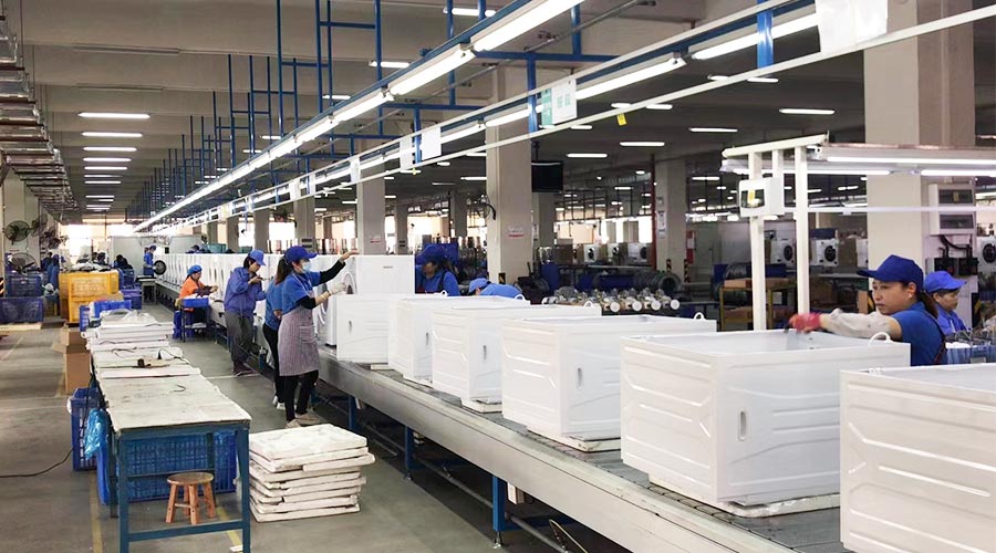 專(zhuān)業(yè)且專(zhuān)注！裝配車(chē)間開(kāi)展客戶(hù)松下滾筒衣服烘干機生產(chǎn)