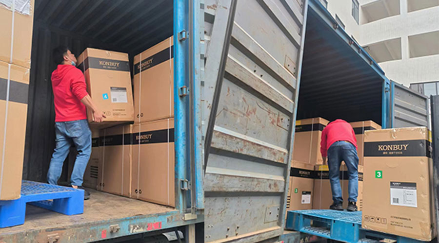 整裝待發(fā)！客戶(hù)50臺衣物烘干機裝柜完畢