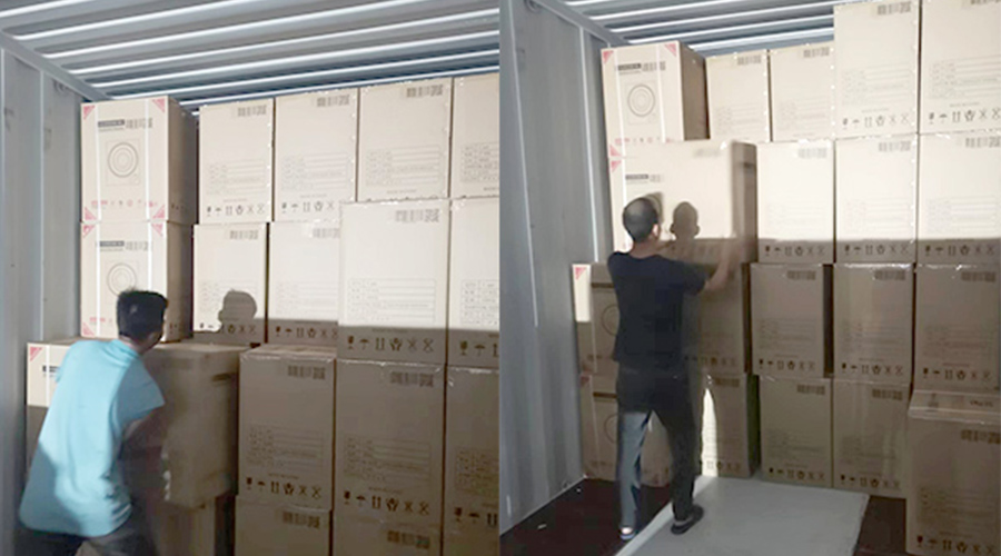 裝柜日常！日本客戶(hù)Sentern滾筒干衣機順利出貨